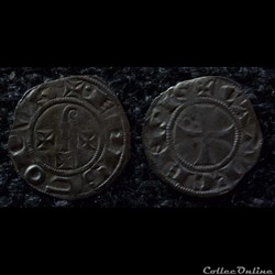 Languedoc - Evêché et cité de Cahors - Guéraud IV et Barthélémy le Roux - Denier
