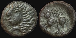 CARNUTES : Bronze au loup SNIA