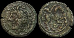 AMBIENS : bronze au cheval et au triskel