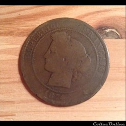 10 centimes, 1874