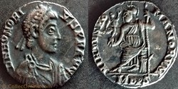 RIC.1228c Honorius (silique, Virtvs Romanorvm)