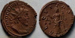RIC.41 Victorin (antoninien, Aeqvitas Avg)