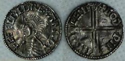 Aethelred II (long cross penny, Canterbury)