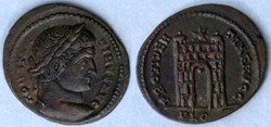 RIC.225 Constantin I (AE3, Providentiae Avgg, Lyon)