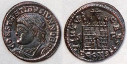 RIC.322 Constantin II (AE3, Virtvs Caess, Arles)