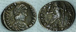 RIC.1531 Constantin III (silique, Victoria Aavggg)