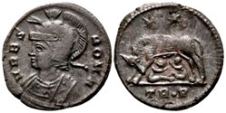 RIC.542 Rome (AE3, Trèves, TR•P)