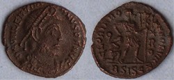 RIC.14a Valentinien I (AE3, Gloria Romanorvm)