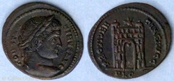 RIC.225 Constantin I (AE3, Providentiae Avgg, Lyon)