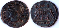 RIC.368 Rome (AE3, Arles, rameau, PCONST)