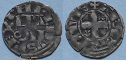 Philippe II (denier parisis, Arras, 2ond type)