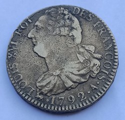 LOUIS XVI (MONARQUE CONSTITUTIONNEL) 2 sols dit "au faisceau", type FRANÇOIS 1792 Paris