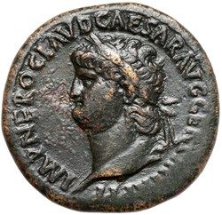 NERO (54-68). Sestertius. Rome.