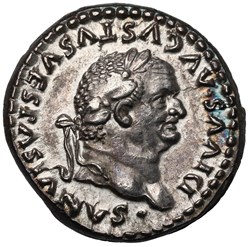 DIVUS VESPASIAN (Died 79). Denarius. Rome.