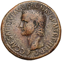 CALIGULA (37-41). Sestertius. Rome.