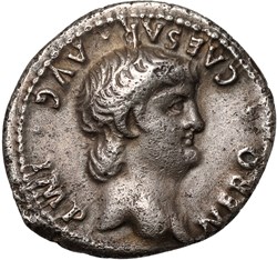 NERO (54-68). Denarius. Rome.