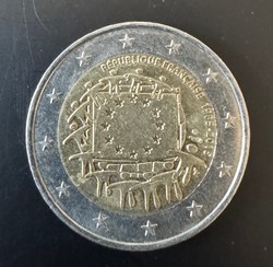 FRANCE - 2€ COMMEMORATIVE COMMUNE UE - 2015