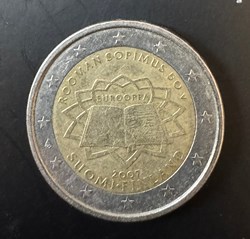 FINLANDE- 2€ COMMEMORATIVE COMMUNE UE- 2007