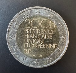 FRANCE - 2€ COMMEMORATIVE COMMUNE UE - 2008