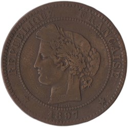10 centimes Cérès 1876 A