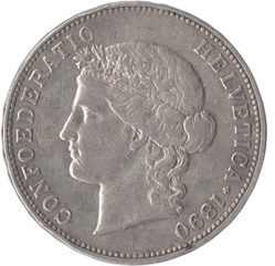 5 francs 1890 B