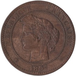 10 centimes Cérès 1876 A