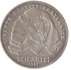 100 francs Descartes 1991