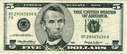 5 dollars