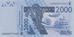 2.000 francs CFA Sénégal
