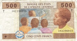 500 francs CFA congolais
