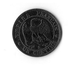 1 centime Napoléon III, tête nue