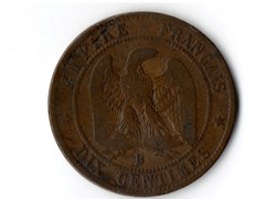 10 centimes Napoléon III, tête nue