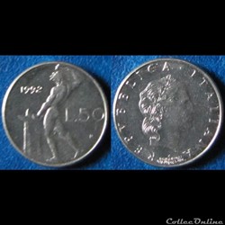 50 lires (petit module) 1992