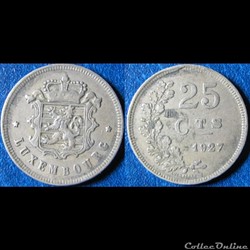 25 centimes (cupronickel) 1927