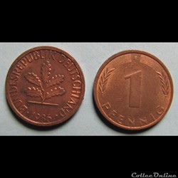 1 pfennig 1986