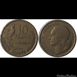 10 francs Guiraud 1955