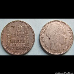 10 francs Turin 1934