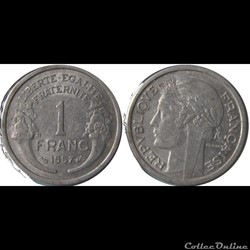 1 franc Morlon (légère) 1957