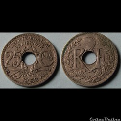 25 centimes LINDAUER 1933