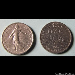 1/2 franc SEMEUSE 1965