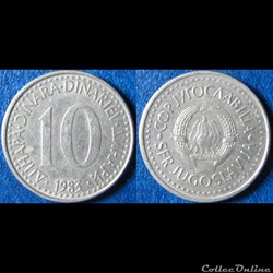 10 dinars 1983