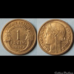 1 franc MORLON 1940
