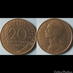 20 centimes Marianne 1993