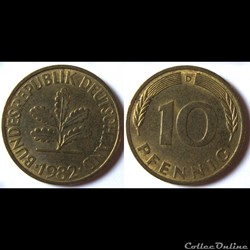 10 pfennig 1982 D