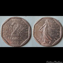 2 francs Semeuse 1997