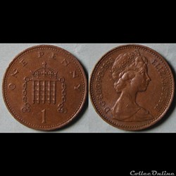 1 penny Elizabeth II (2ème effigie) 1983
