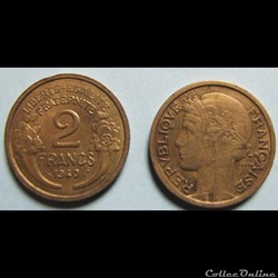 2 francs MORLON 1940