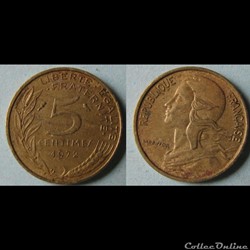 5 centimes MARIANNE 1972