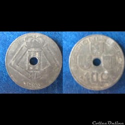 10 centimes Léopold III type Jespers 1943
