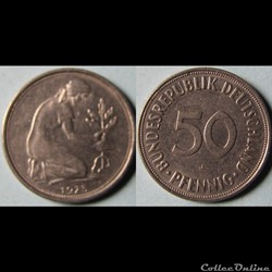 50 pfennig 1973